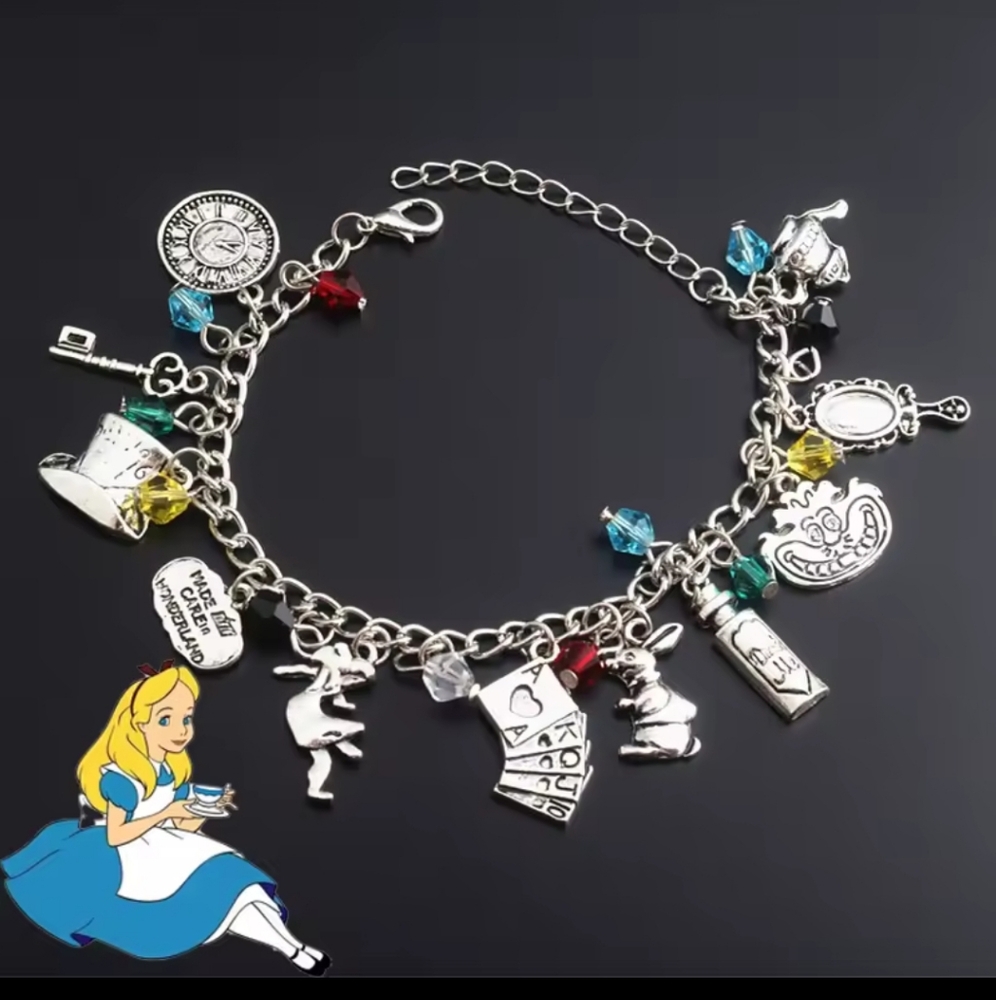 Alice Wonderland Charm Bracelet